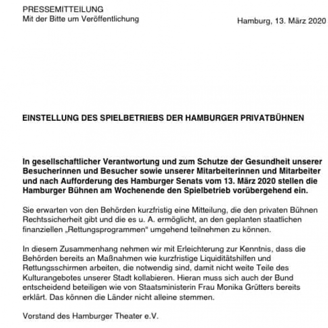 Spielpause 15.03.-30.06.