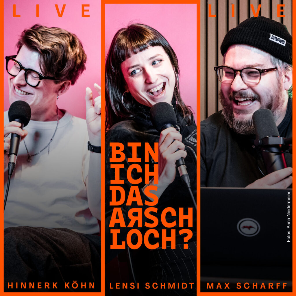 Comedian Hinnerk Köhn, DJ Max Scharff und Autorin Lensi Schmidt